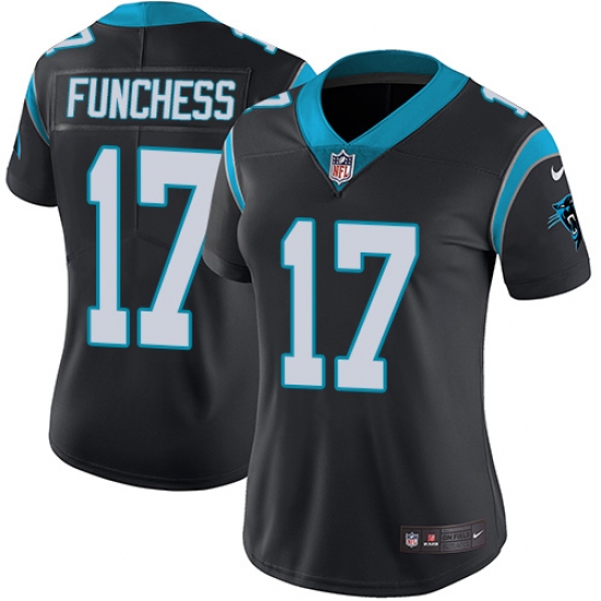 Women's Nike Carolina Panthers #17 Devin Funchess Elite Black Team Color NFL Jersey - Ujersey