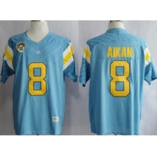 UCLA Bruins Troy Aikman 8 Techfit College Football Jersey Light Blue - Ujersey