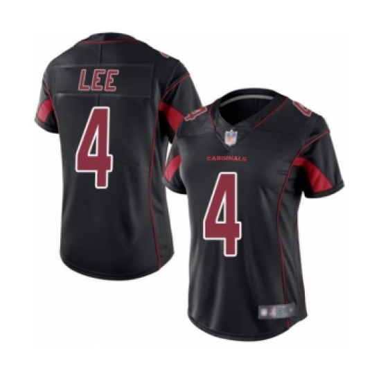 Women's Arizona Cardinals #4 Andy Lee Limited Black Rush Vapor Untouchable Football Jersey - Ujersey