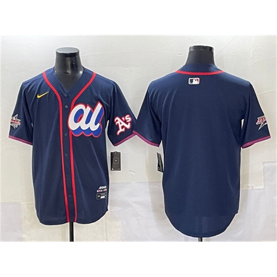 Men's American League Oakland Athletics Blank Navy 2025 All-Star Edition Limited Stitched Baseball Jersey - Ujersey