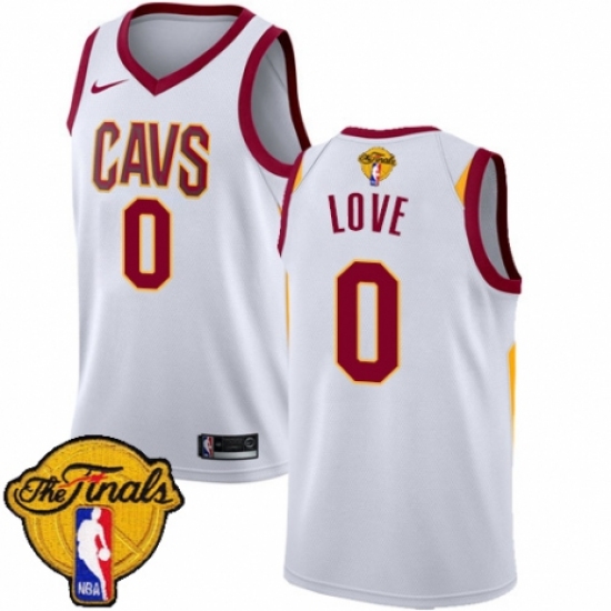 Women's Nike Cleveland Cavaliers #0 Kevin Love Swingman White 2018 NBA Finals Bound NBA Jersey - Association Edition - Ujersey