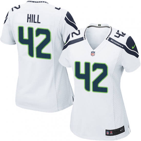 Women's Nike Seattle Seahawks #42 Delano Hill Game White NFL Jersey - Ujersey