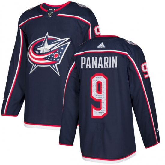 Men's Adidas Columbus Blue Jackets #9 Artemi Panarin Authentic Navy Blue Home NHL Jersey - Ujersey