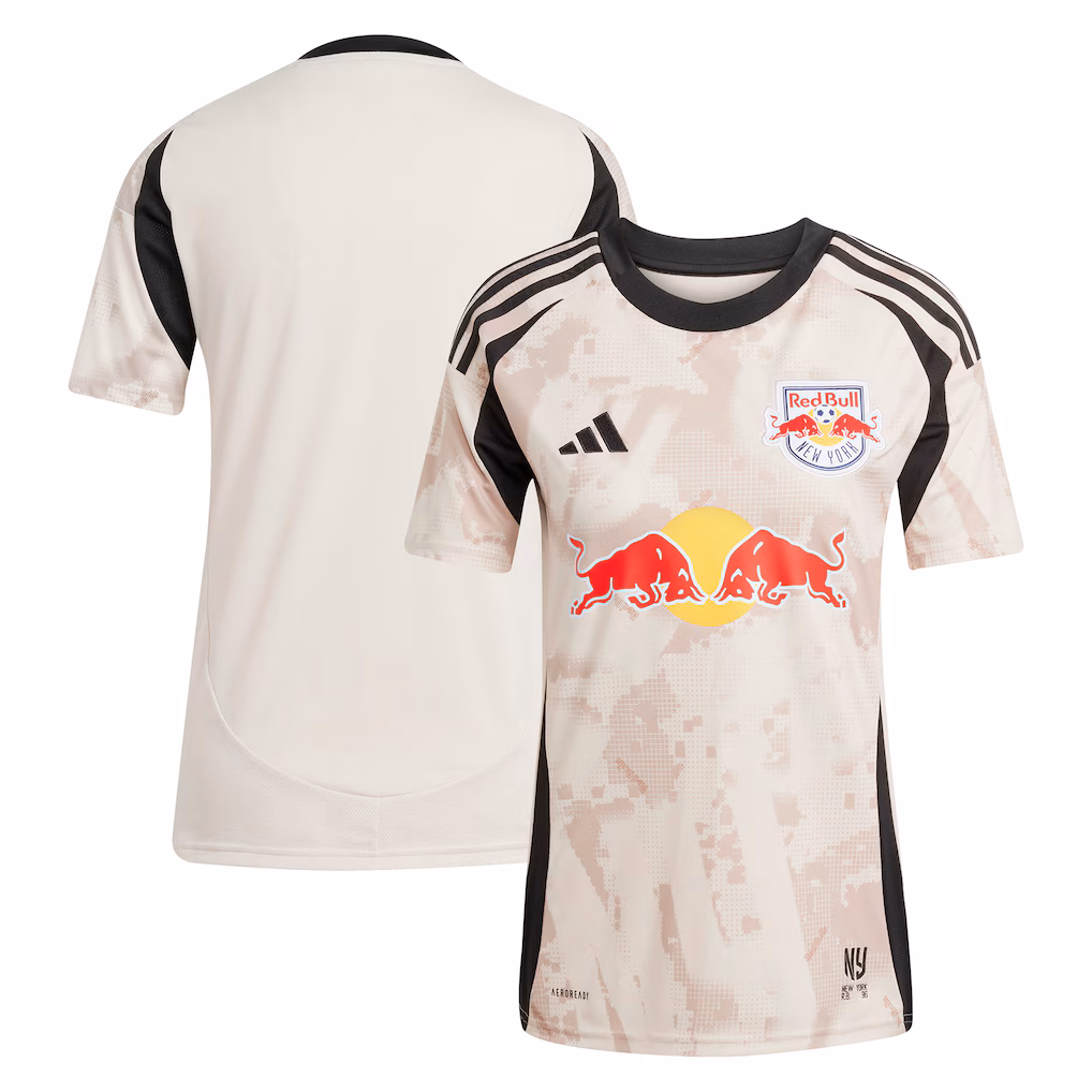 Women's New York Red Bulls adidas Tan 2025 Stone Kit Replica Jersey