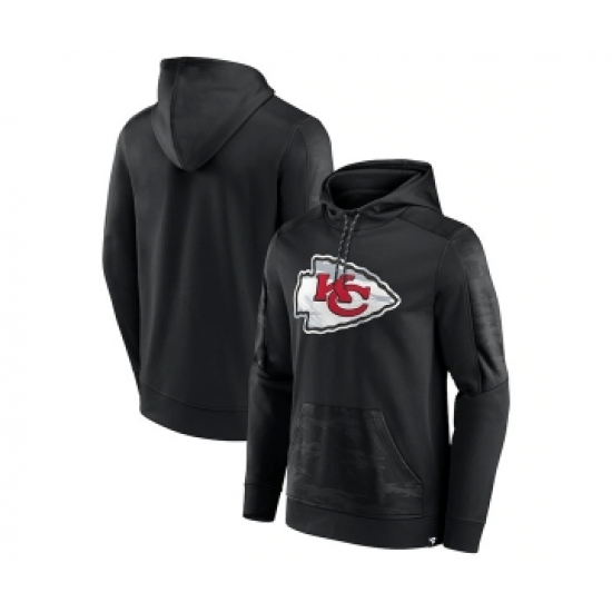 Men's Kansas City Chiefs Black On The Ball Pullover Hoodie - Ujersey