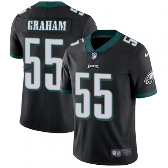 Men's Nike Philadelphia Eagles #55 Brandon Graham Black Alternate Vapor Untouchable Limited Player NFL Jersey - Ujersey