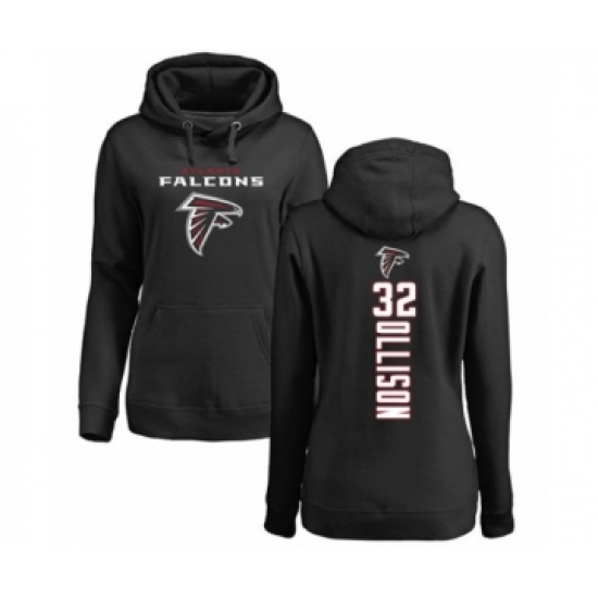 Football Women's Atlanta Falcons #32 Qadree Ollison Black Backer Pullover Hoodie - Ujersey
