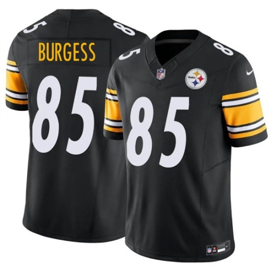 Men's Pittsburgh Steelers #85 Cole Burgess Black 2026 F.U.S.E. Vapor Limited Football Stitched Jersey - Ujersey