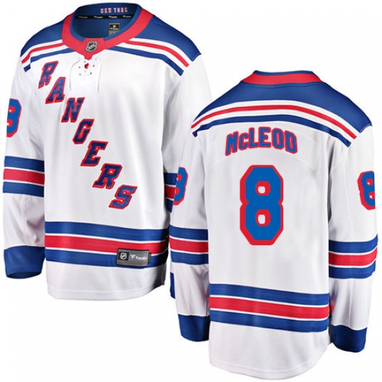 Youth New York Rangers #8 Cody McLeod Fanatics Branded White Away Breakaway NHL Jersey - Ujersey