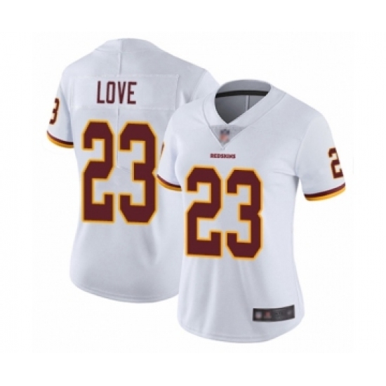 Women's Washington Redskins #23 Bryce Love White Vapor Untouchable Limited Player Football Jersey