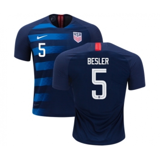 USA #5 Besler Away Kid Soccer Country Jersey