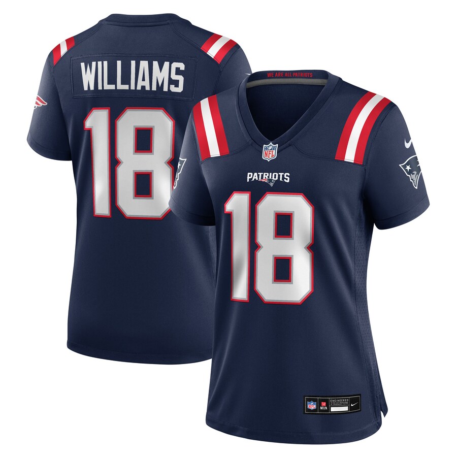 Women's New England Patriots Kyle Williams Nike Navy Team Game Jersey - Ujersey