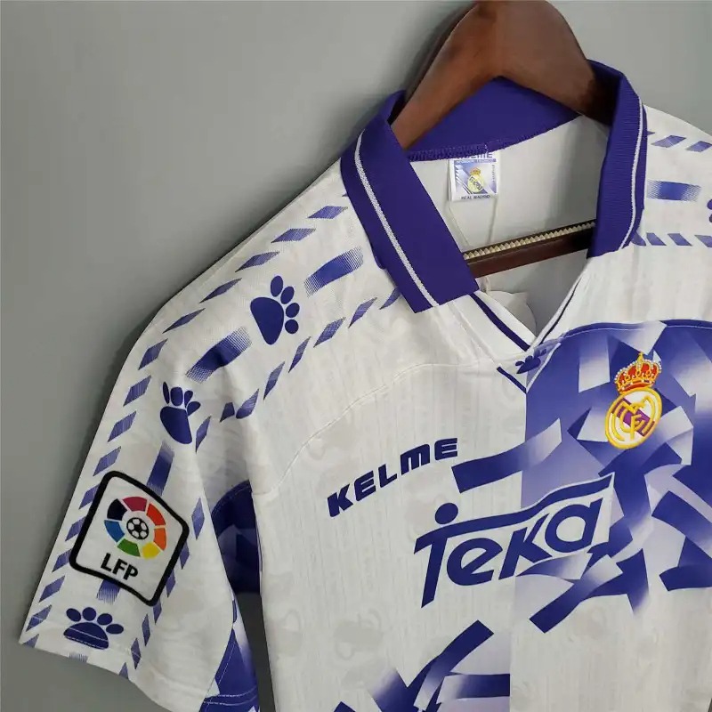 Real Madrid Retro Jersey Third Away Custom Soccer Shirt 1996-97 - ujerseystore