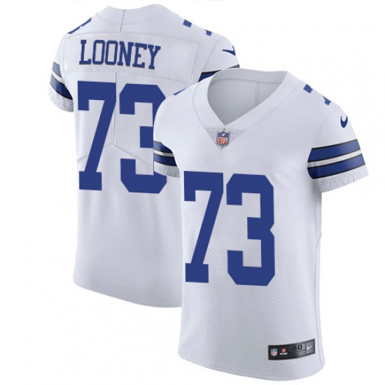 Men's Nike Dallas Cowboys #73 Joe Looney Elite White NFL Jersey - Ujersey