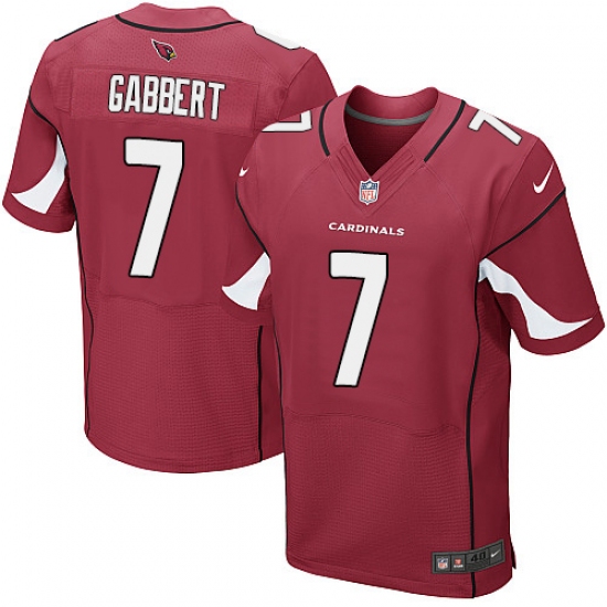 Men's Nike Arizona Cardinals #7 Blaine Gabbert Elite Red Team Color NFL Jersey - Ujersey