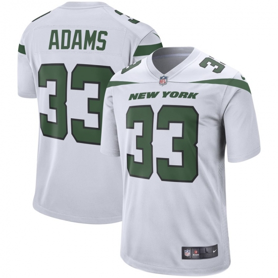 Men's New York Jets #33 Jamal Adams Nike White Player Game Jersey - Ujersey