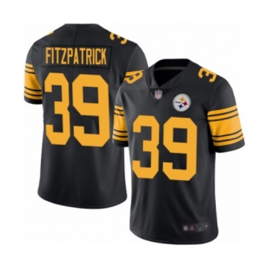 Youth Pittsburgh Steelers #39 Minkah Fitzpatrick Limited Black Rush Vapor Untouchable Football Jersey - Ujersey