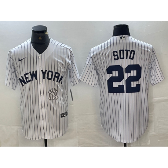 Men's New York Yankees #22 Juan Soto White 2024 Cool Base Stitched Jersey - Ujersey