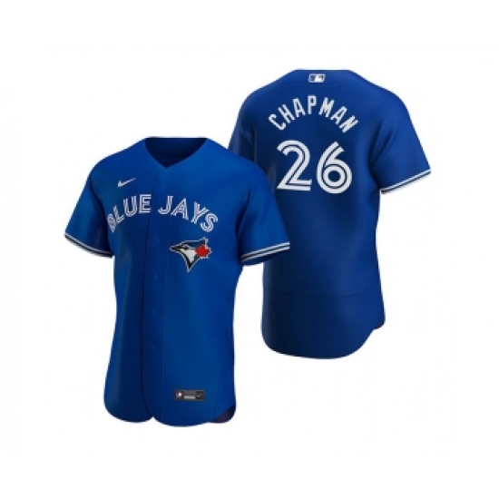 Men's Toronto Blue Jays #26 Matt Chapman Royal Flex Base Stitched Baseball Jersey - Ujersey