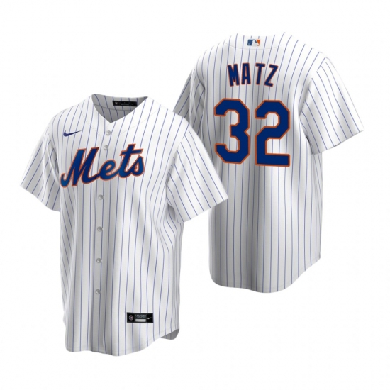 Men's Nike New York Mets #32 Steven Matz White 2020 Home Stitched Baseball Jersey - Ujersey