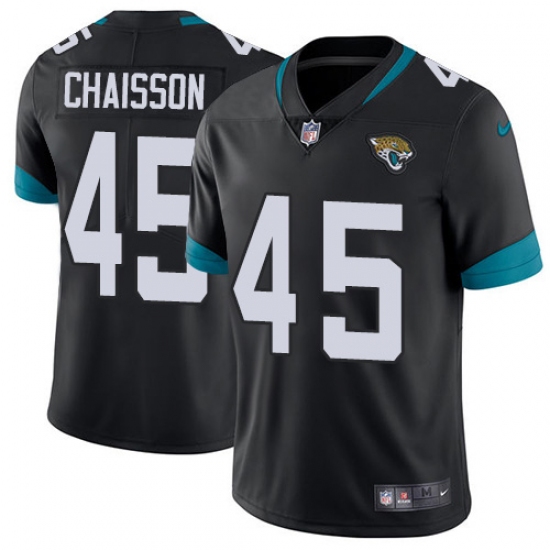Youth Jacksonville Jaguars #45 K'Lavon Chaisson Black Team Color Stitched NFL Vapor Untouchable Limited Jersey - Ujersey