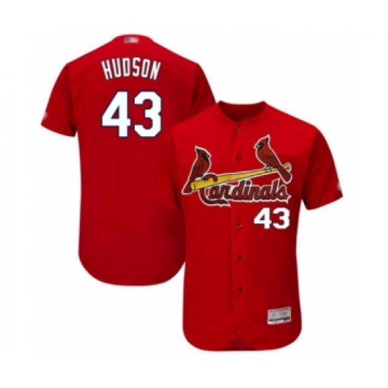 Men's St. Louis Cardinals #43 Dakota Hudson Red Alternate Flex Base Authentic Collection Baseball Player Jersey - Ujersey