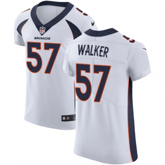 Men's Nike Denver Broncos #57 Demarcus Walker White Vapor Untouchable Elite Player NFL Jersey - Ujersey