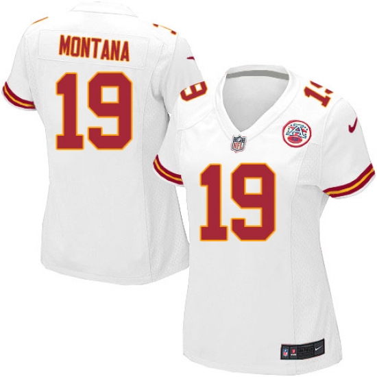 Women's Nike Kansas City Chiefs #19 Joe Montana Game White NFL Jersey - Ujersey