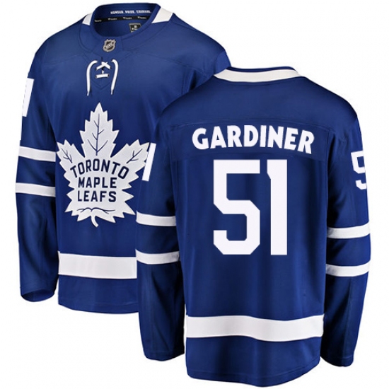 Youth Toronto Maple Leafs #51 Jake Gardiner Fanatics Branded Royal Blue Home Breakaway NHL Jersey - Ujersey