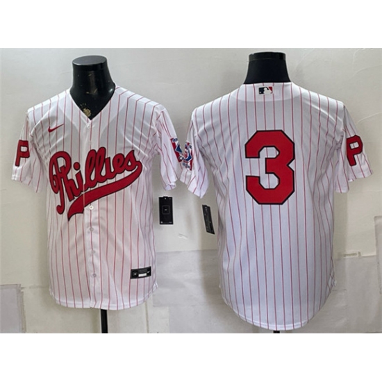 Men's Philadelphia Phillies #3 Bryce Harper White 2026 Field of Dreams Stadium Stitched Baseball Jersey