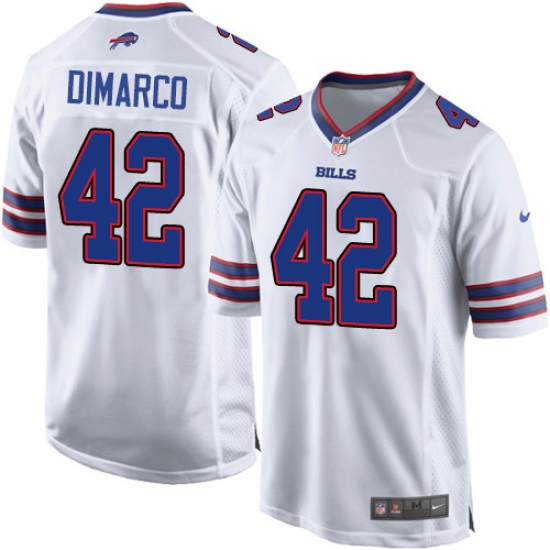 Men's Nike Buffalo Bills #42 Patrick DiMarco Game White NFL Jersey - Ujersey