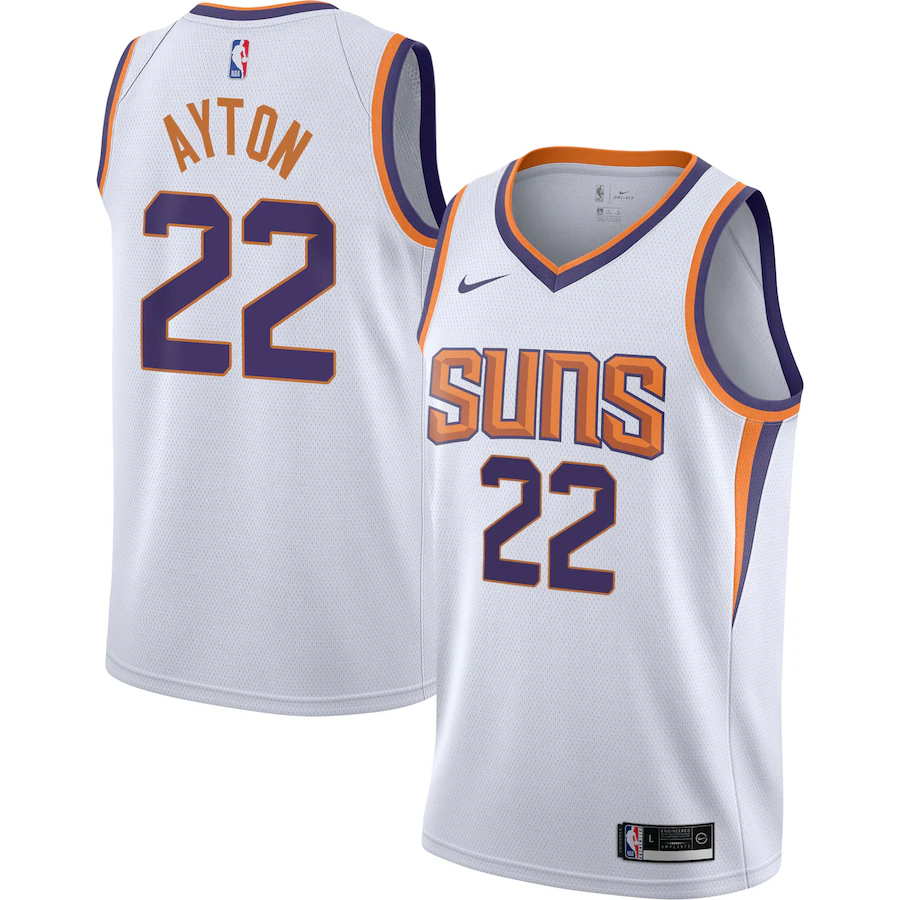 Youth Phoenix Suns Deandre Ayton Nike White Swingman Jersey - Association Edition - Ujersey NHL