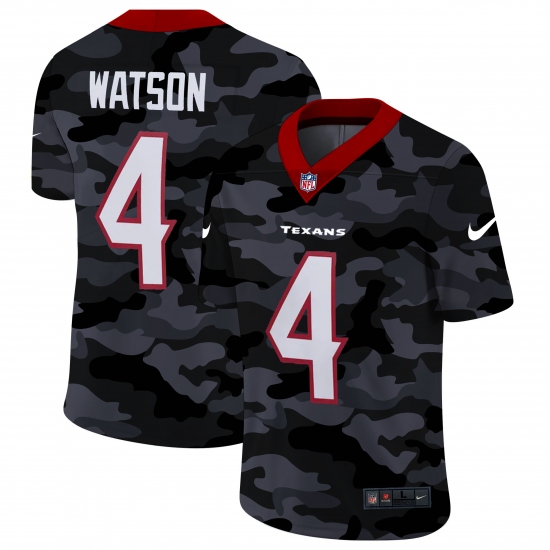Men's Houston Texans #4 Deshaun Watson Camo 2020 Nike Limited Jersey - Ujersey