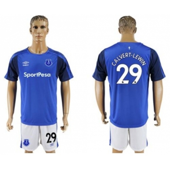 Everton #29 Calvert-Lewin Home Soccer Club Jersey