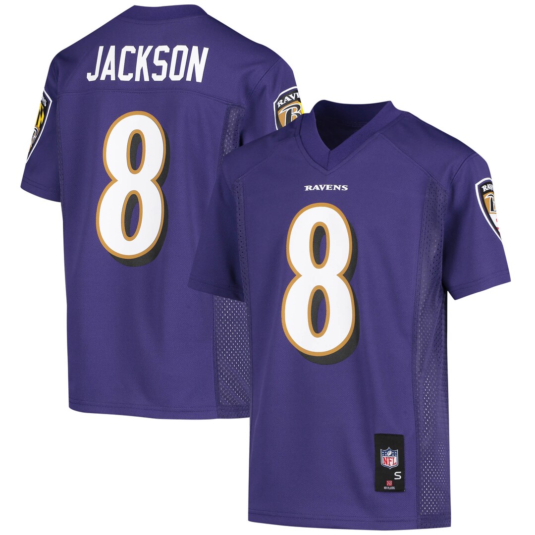 Youth Baltimore Ravens Lamar Jackson Purple Replica Jersey - Ujersey
