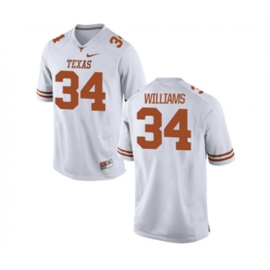 Texas Longhorns 34 Ricky Williams White Nike College Jersey - Ujersey
