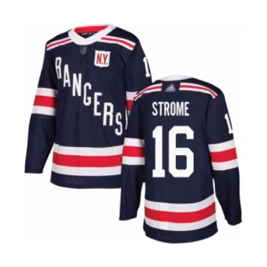 Men's New York Rangers #16 Ryan Strome Authentic Navy Blue 2018 Winter Classic Hockey Jersey