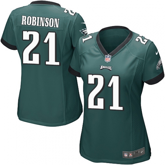 Women's Nike Philadelphia Eagles #21 Patrick Robinson Game Midnight Green Team Color NFL Jersey - Ujersey