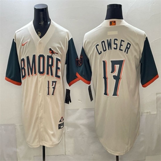 Men's Baltimore Orioles #17 Colton Cowser Natural 2026 City Connect Stadium Stitched Baseball Jersey - Ujersey