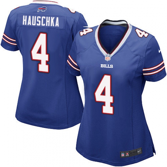 Women's Nike Buffalo Bills #4 Stephen Hauschka Game Royal Blue Team Color NFL Jersey - Ujersey