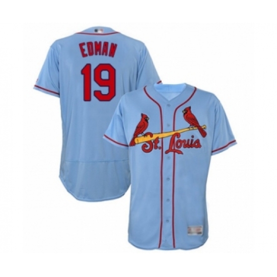 Men's St. Louis Cardinals #19 Tommy Edman Light Blue Alternate Flex Base Authentic Collection Baseball Player Jersey - Ujersey
