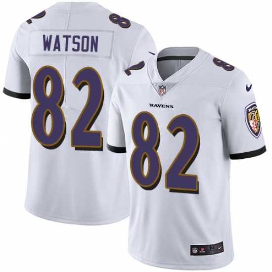 Youth Nike Baltimore Ravens #82 Benjamin Watson Elite White NFL Jersey - Ujersey