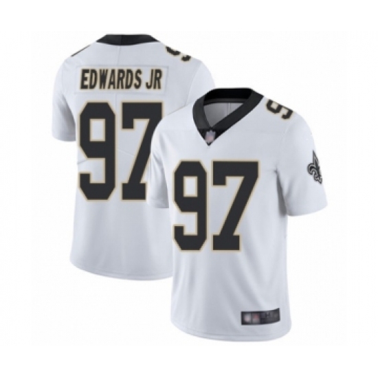 Youth New Orleans Saints #97 Mario Edwards Jr White Vapor Untouchable Limited Player Football Jersey - Ujersey