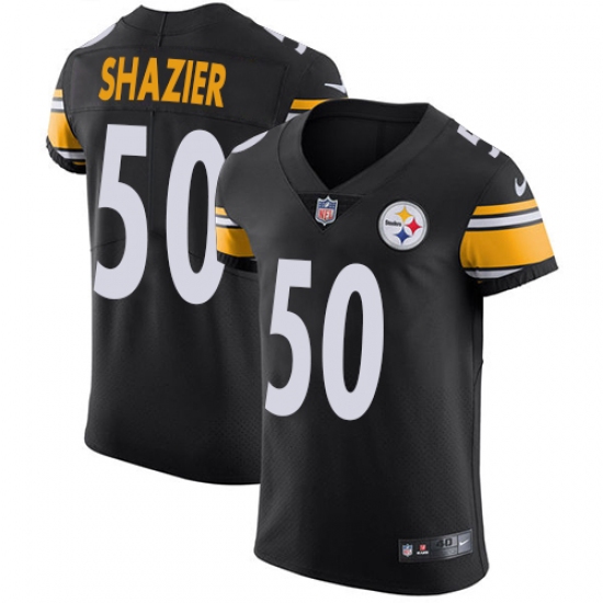 Men's Nike Pittsburgh Steelers #50 Ryan Shazier Black Team Color Vapor Untouchable Elite Player NFL Jersey - Ujersey