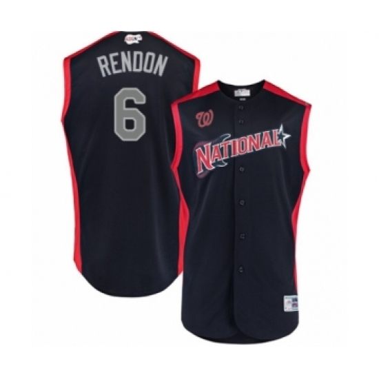 Men's Washington Nationals #6 Anthony Rendon Authentic Navy Blue National League 2019 Baseball All-Star Jersey - Ujersey