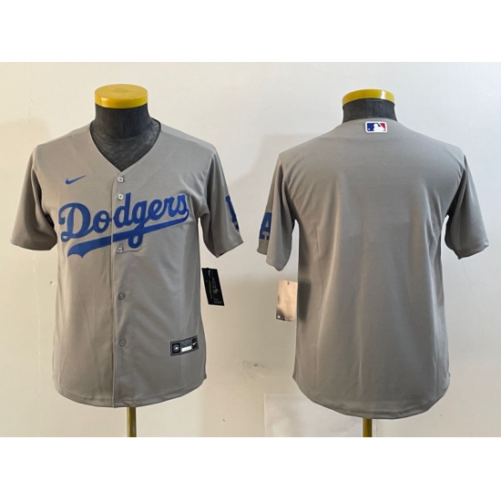 Women's Los Angeles Dodgers Blank Grey Cool Base Stitched Nike Jersey - Ujersey