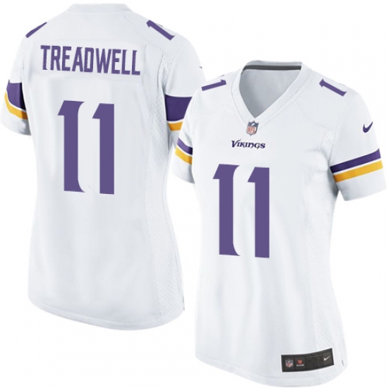 Women's Nike Minnesota Vikings #11 Laquon Treadwell Game White NFL Jersey - Ujersey