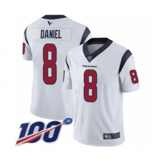 Men's Houston Texans #8 Trevor Daniel White Vapor Untouchable Limited Player 100th Season Football Jersey - Ujersey