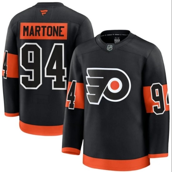 Mens Philadelphia Flyers #94 Porter Martone Fanatics Black Alternate Premium Jersey - Ujersey