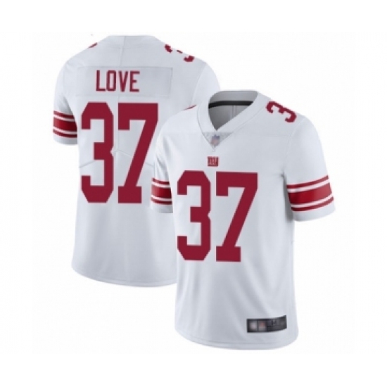Men's New York Giants #37 Julian Love White Vapor Untouchable Limited Player Football Jersey - Ujersey